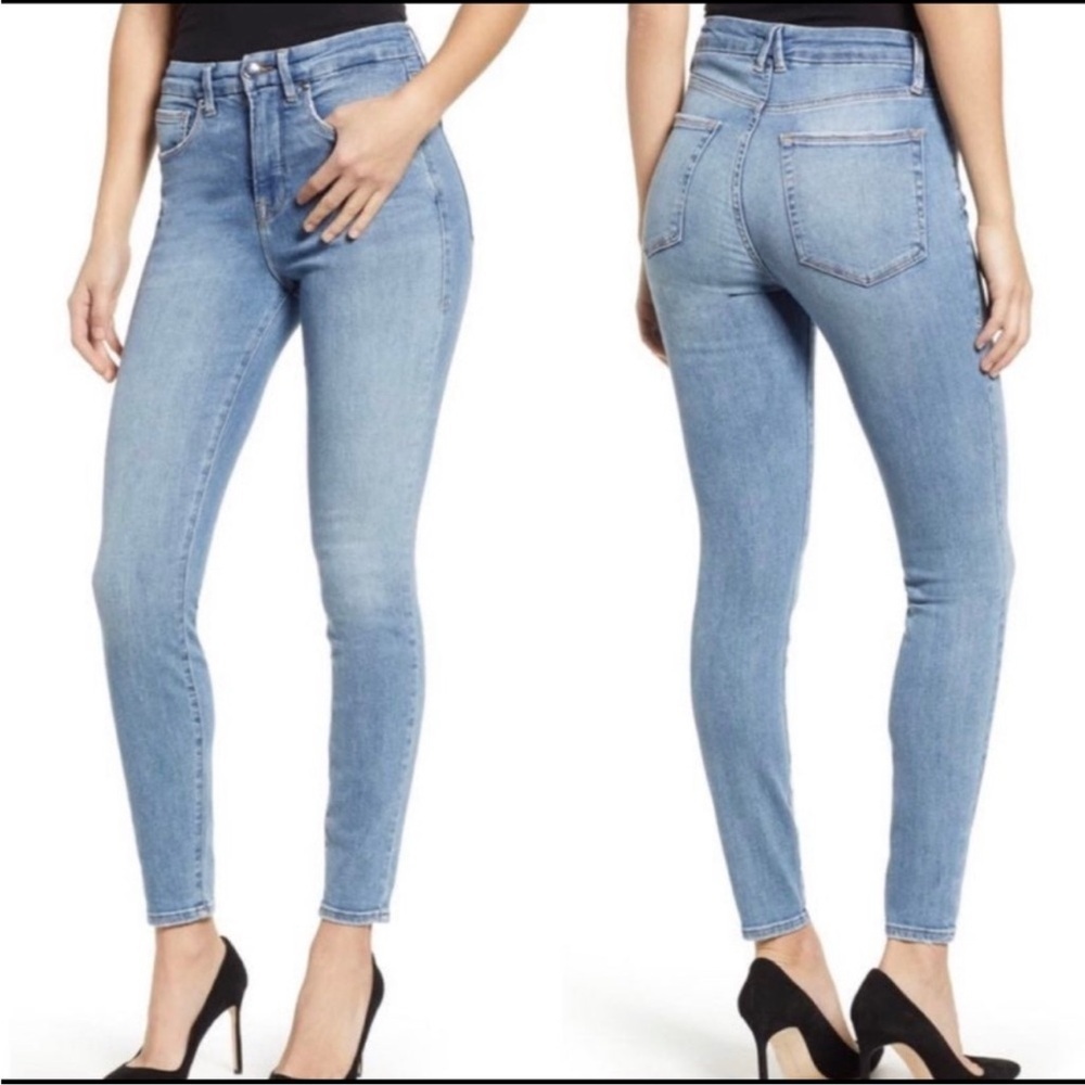 Good American Skinny Jeans Sz 12 / 31 medium light wash